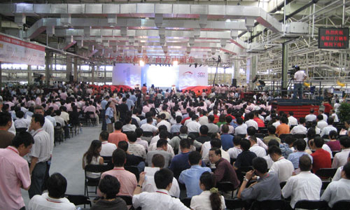 奇瑞汽車100萬輛下線慶典活動：十年創(chuàng)新路百萬中國車